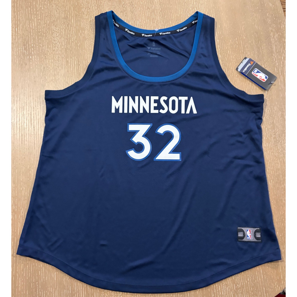 Minnesota Adult Large Fanatic Karl-Anthony Towns #32 Timberwolves Jersey NWT NBA